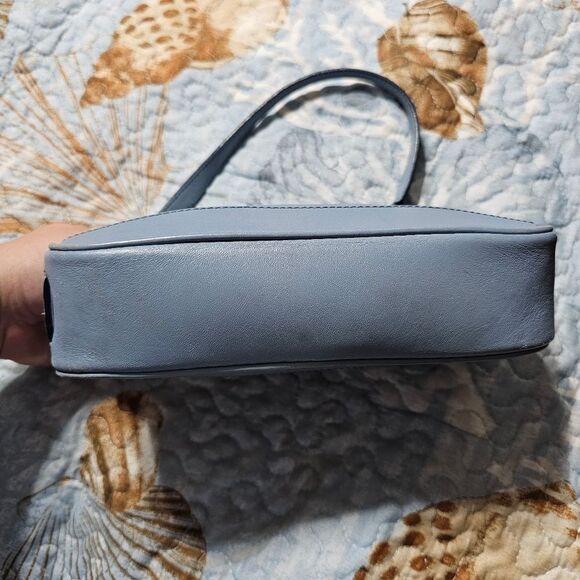 2002 Vintage Y2K Coach Demi Shoulder Bag in Blue Glovetanned Leather - Picture 5 of 8